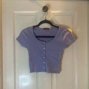 Brandy Melville Purple Zelly Top